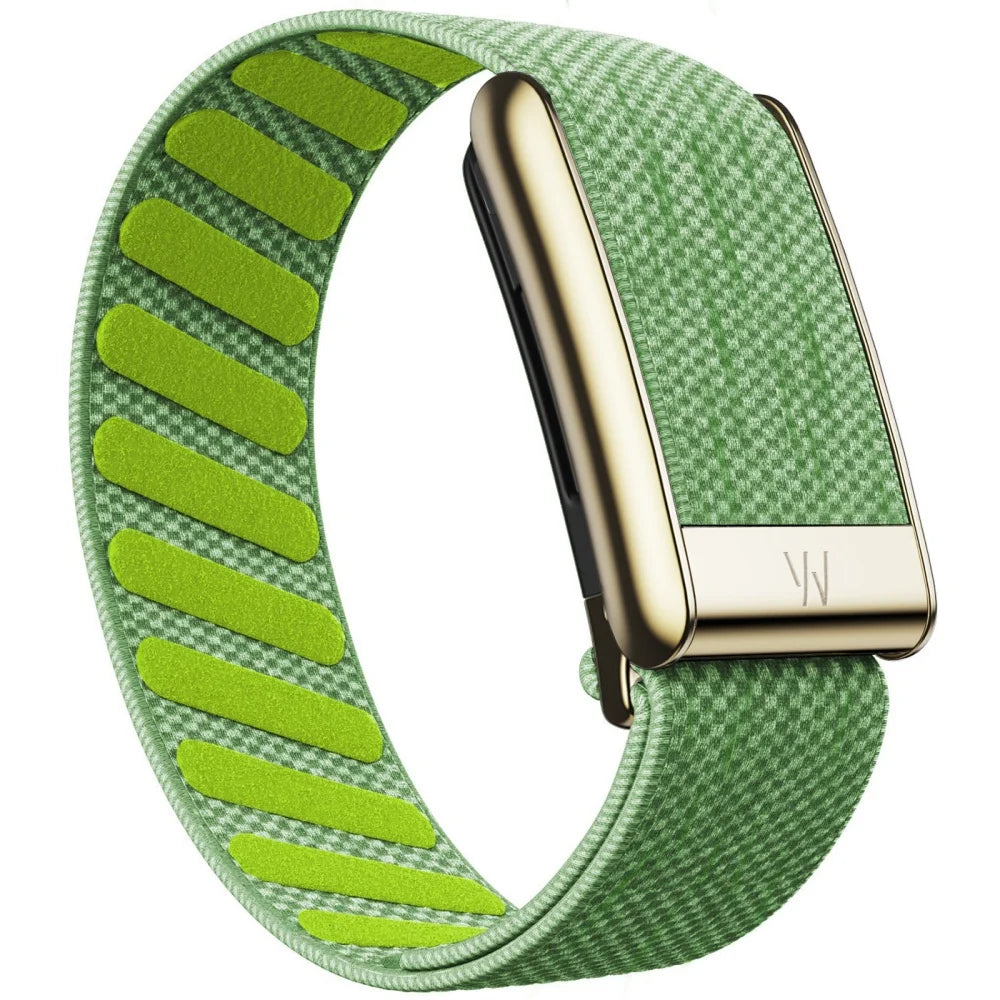 Suitable for Whoop 5.0 wristband straps nylon woven elastic mg sports replacement wristband bright gold U-shaped metal Straps
