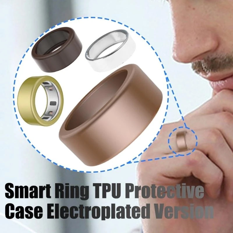 Sweatproof Sleeve Shell Solid Color Protective Cover Scratch Resistant Protector Skin For Oura Ring 4 24 Washable Sleeve