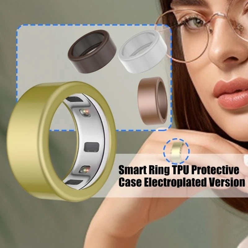 Sweatproof Sleeve Shell Solid Color Protective Cover Scratch Resistant Protector Skin For Oura Ring 4 24 Washable Sleeve