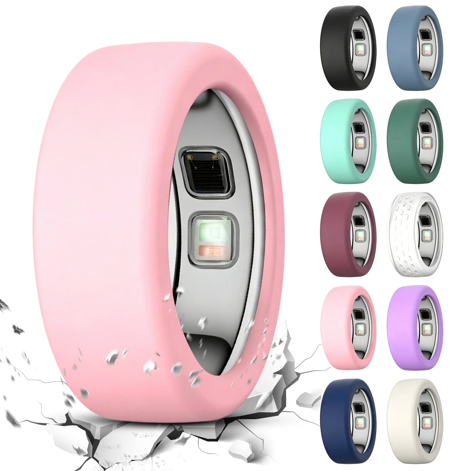 Silicone Cover for Oura Ring 5 Silicone Ring Cover Scratch Resistant Ring Case Soft Shell For Oura Ring 5 Samrt Ring Accessories