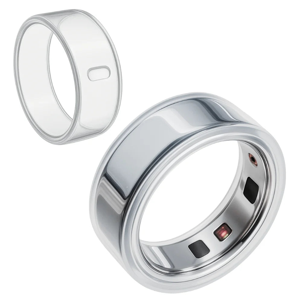 6 Pack Transparent Smart Ring Cover Compatible Oura Ring Samsung Surport Anti Scratch Elastic Clear Protector Woman Man workout