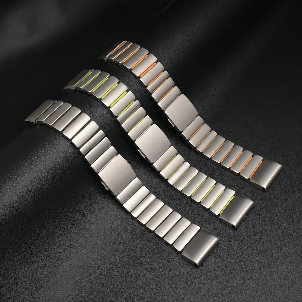 26mm Luxury Titanium Band for Garmin Watch Fenix 8 7X Pro Tactix 7 EPIX Pro 51mm Enduro 3 2X Instinct 3 2X 50mm Quick Fit Strap