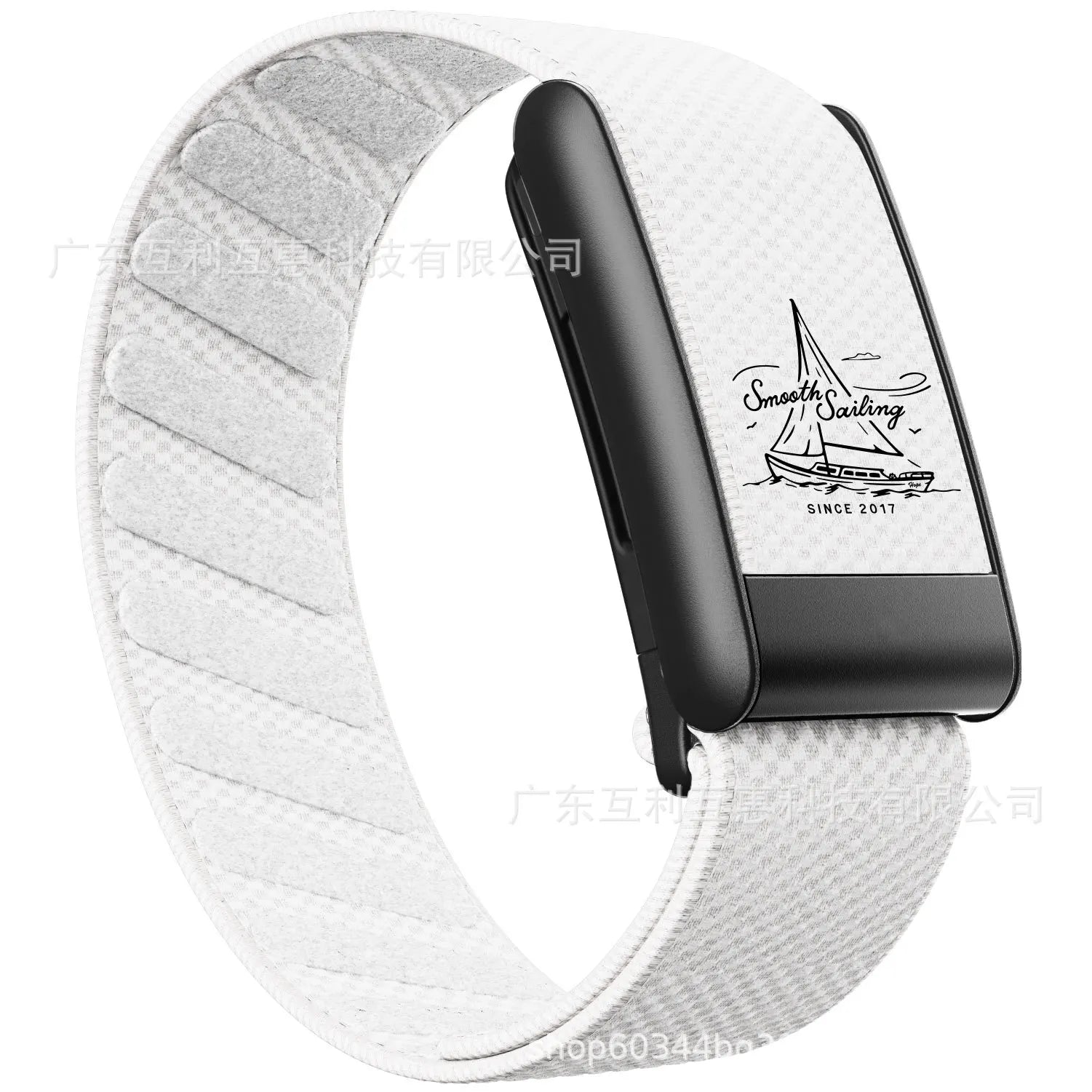 New Model Compatible with Whoop 5.0 Wristband, Waterproof Nylon Braided MG Sports Replacement Band with Matte Metal U-Fr