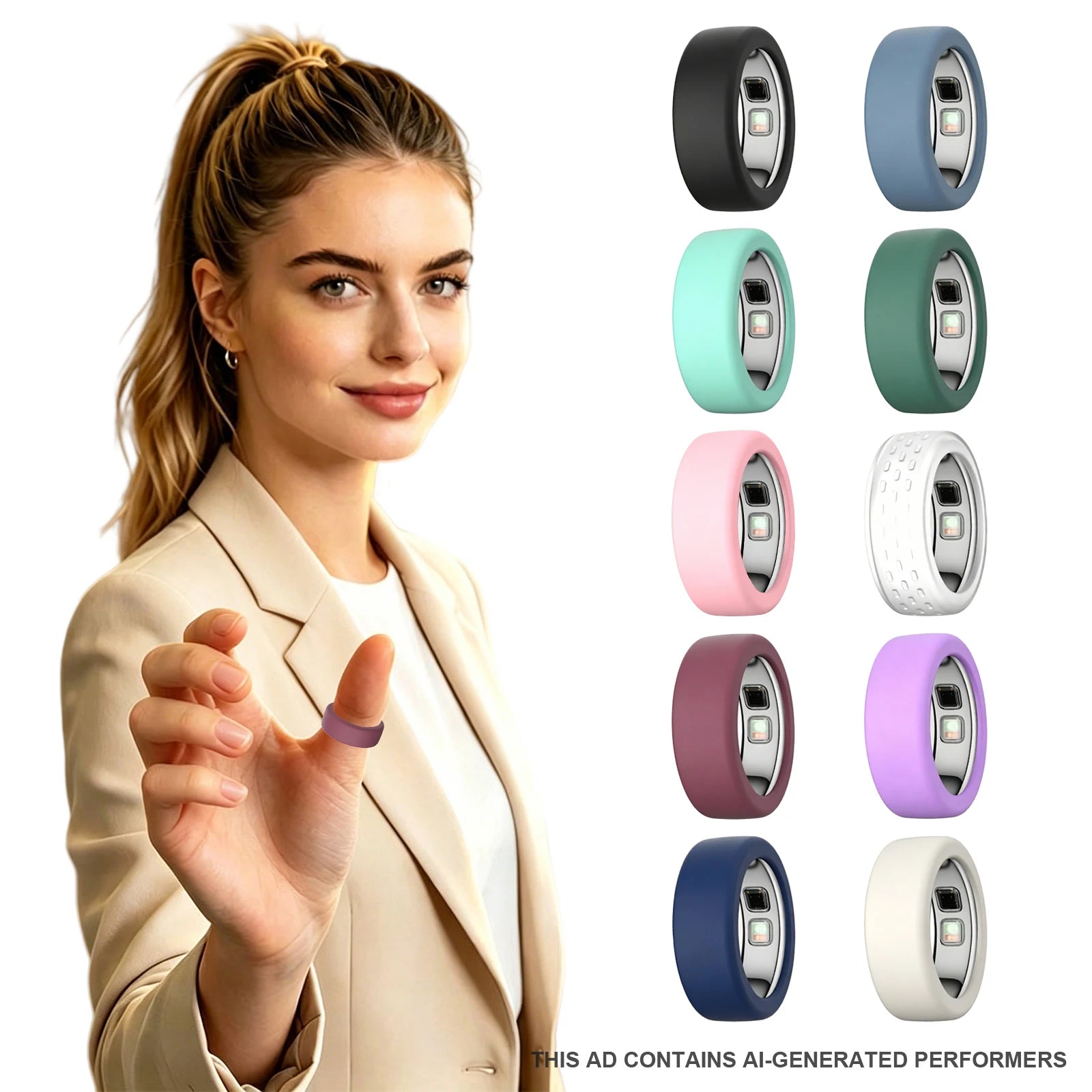 Silicone Cover for Oura Ring 5 Silicone Ring Cover Scratch Resistant Ring Case Soft Shell For Oura Ring 5 Samrt Ring Accessories