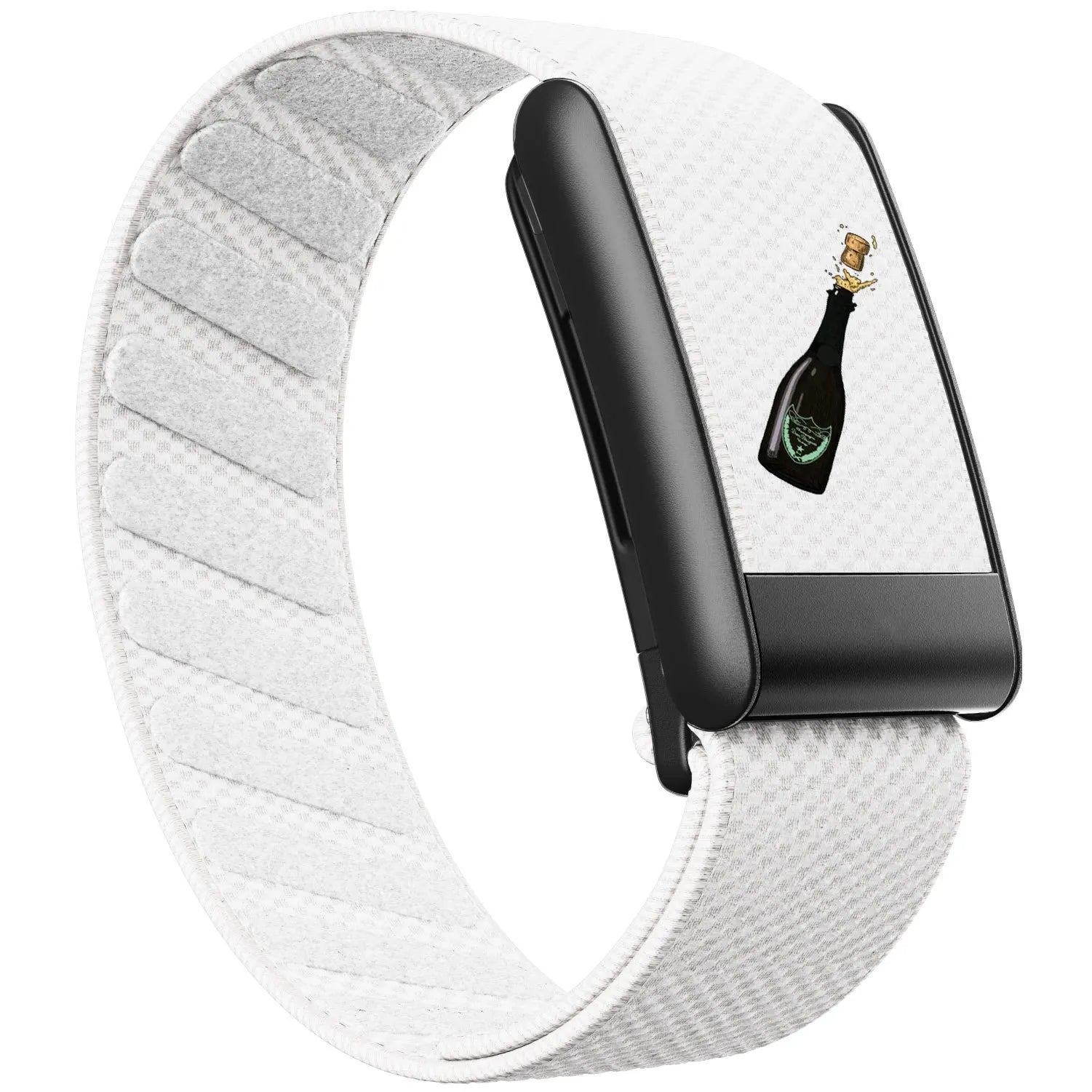 New Model Compatible with Whoop 5.0 Wristband, Waterproof Nylon Braided MG Sports Replacement Band with Matte Metal U-Fr