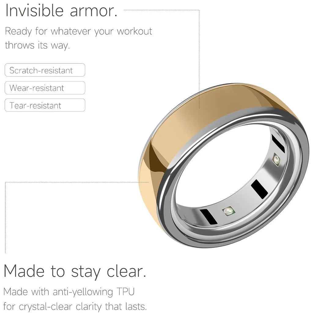 SURITCH 3 Pack Ring Case Cover for Oura Ring 4 & Oura Ring Gen 3 Horizon / Heritage, Support Charging with Cover On