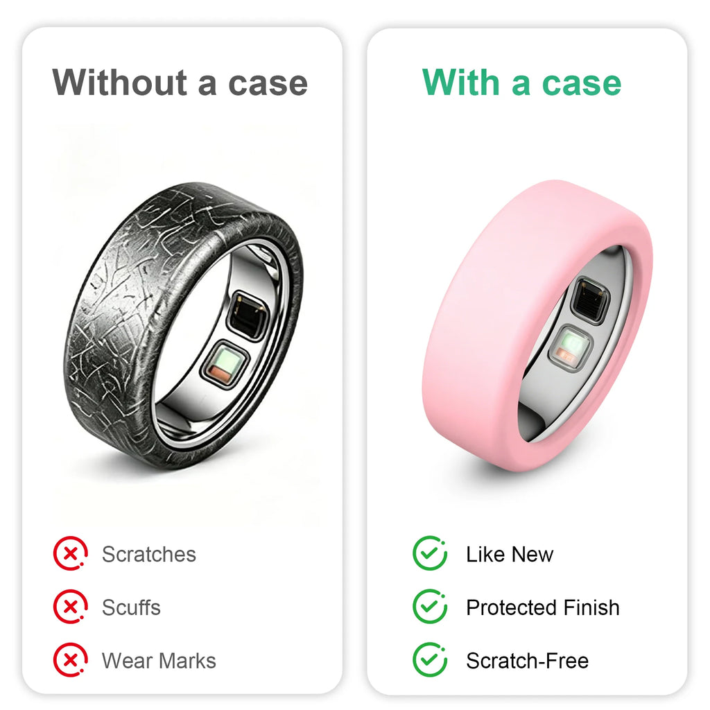 Silicone Cover for Oura Ring 5 Silicone Ring Cover Scratch Resistant Ring Case Soft Shell For Oura Ring 5 Samrt Ring Accessories