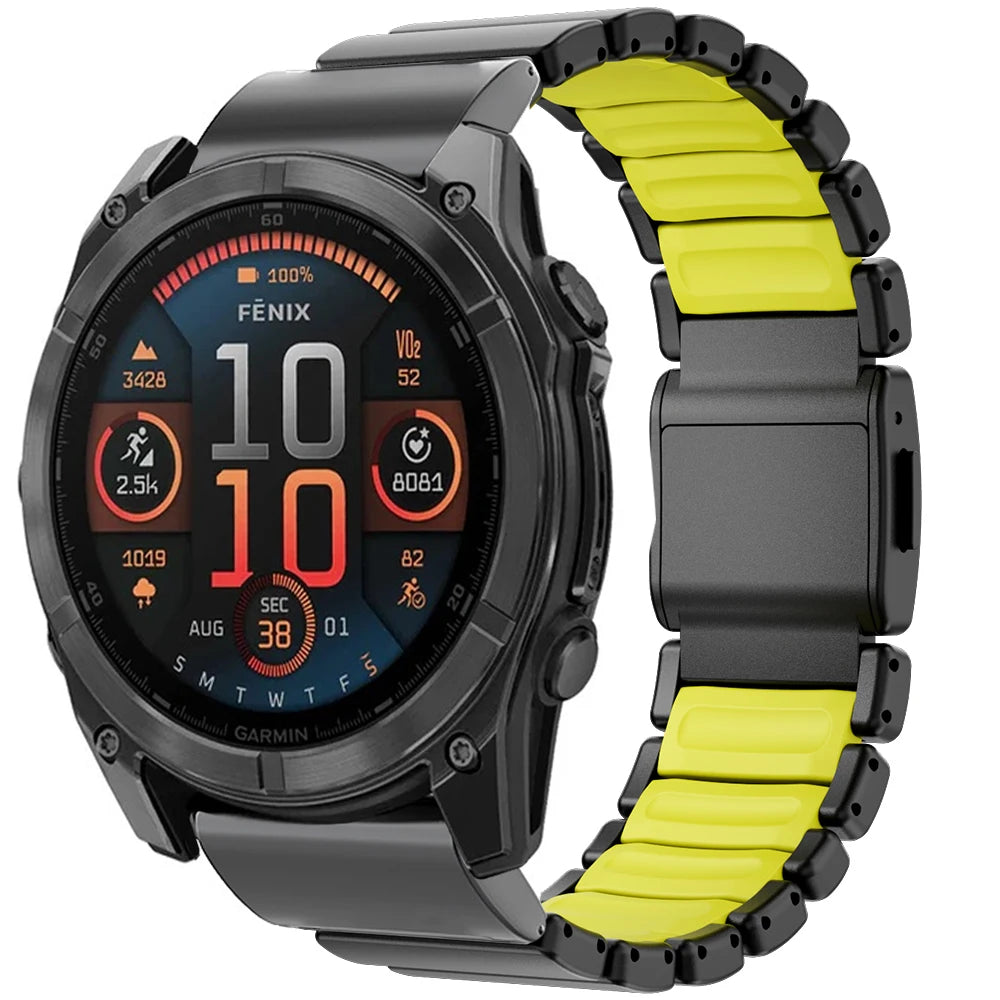26mm Luxury Titanium Band for Garmin Watch Fenix 8 7X Pro Tactix 7 EPIX Pro 51mm Enduro 3 2X Instinct 3 2X 50mm Quick Fit Strap